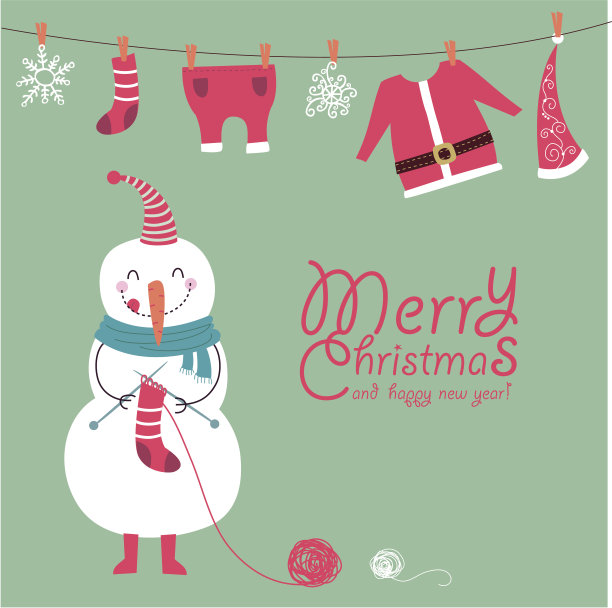 滑稽的雪人图片下载