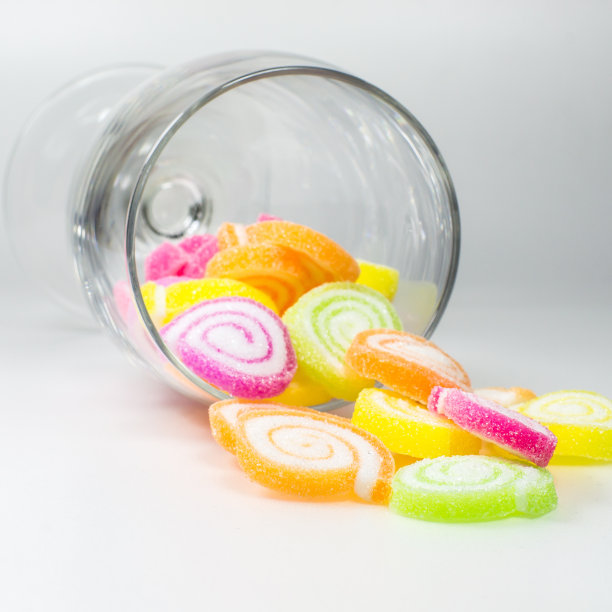 甜蜜的五颜六色的果冻图片下载