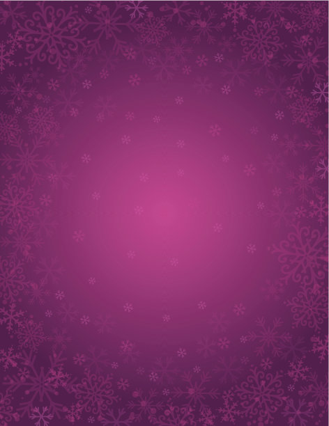 紫色的背景与雪花的框架图片下载
