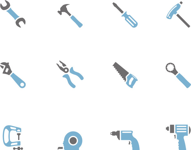 双色调图标-手工具图片下载