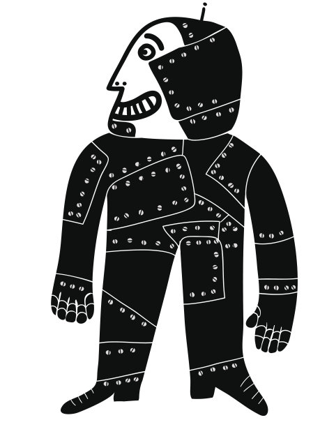 微笑的锡机器人人图片下载