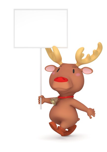 空白标志的驯鹿图片下载