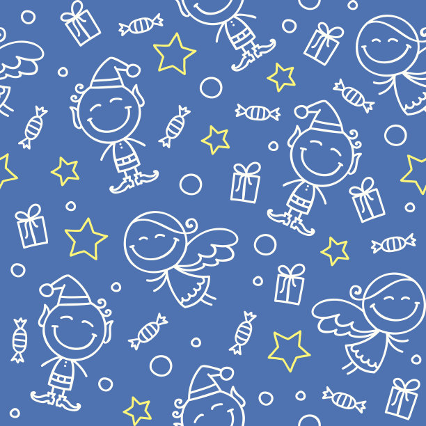 圣诞手绘图案图片下载