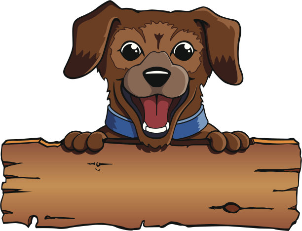 微笑的杂种狗横幅图片下载