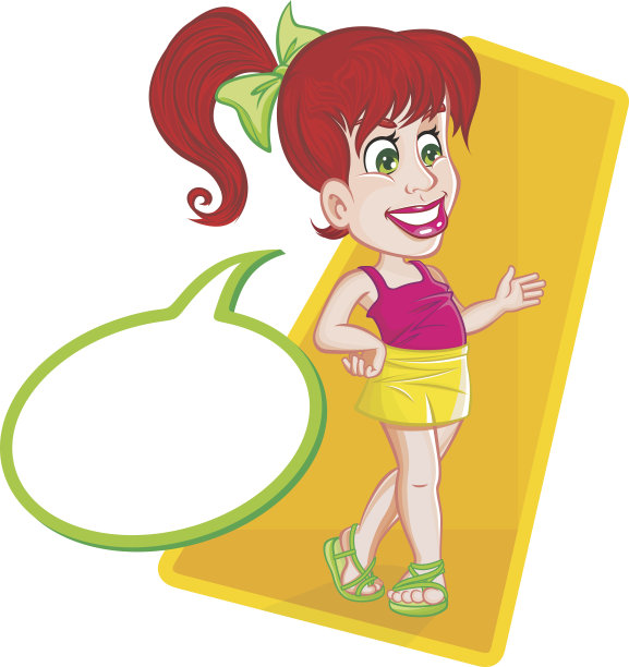 微笑的小女孩边走边说图片下载