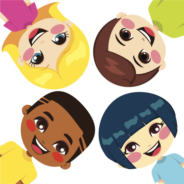 快乐的孩子的朋友图片下载