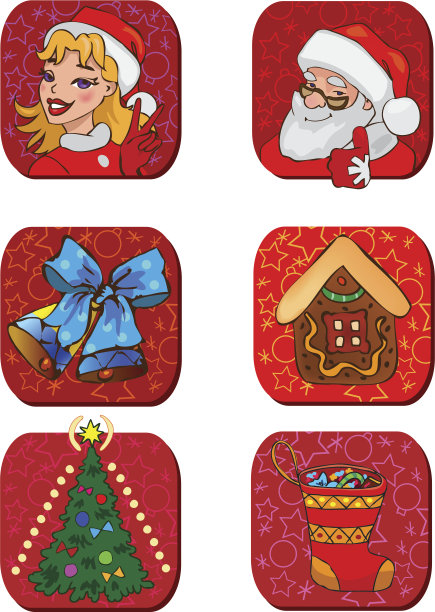 圣诞人物和礼物图片下载