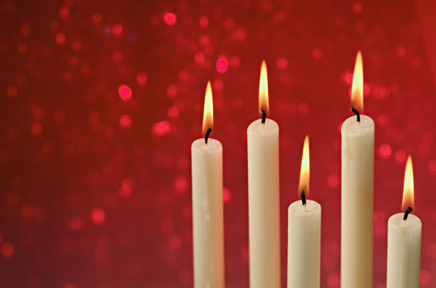 圣诞蜡烛图片下载