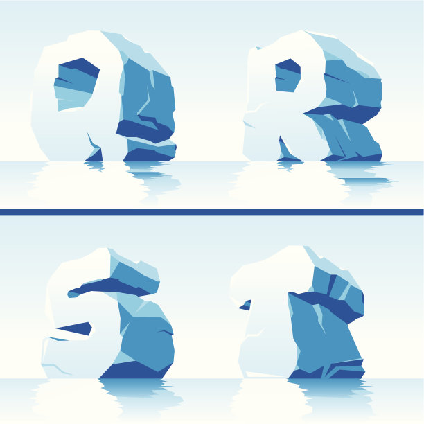 冰字母表。第5部分图片下载