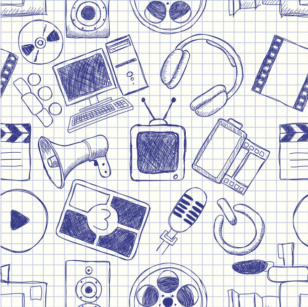 电影无缝纹理图片下载