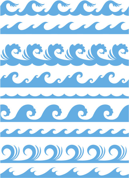 无缝海浪图图片下载