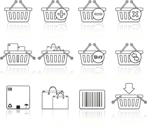 挥杆系列-购物篮(一组20个)图片下载