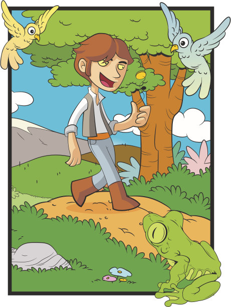 森林里的人图片下载