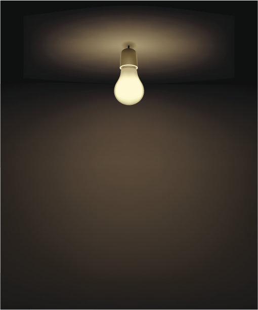 经典灯泡-向量图片下载