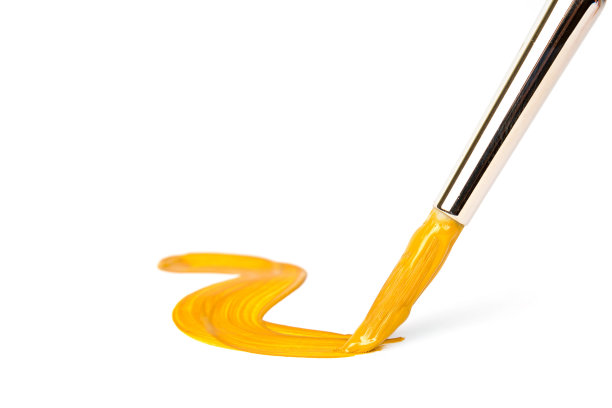 艺术家用画笔作画图片下载