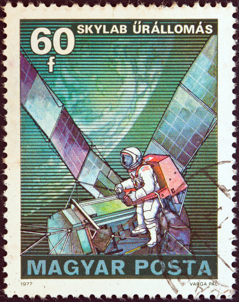匈牙利邮票展示太空实验室(1977)图片下载