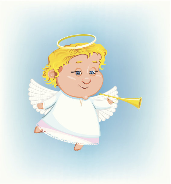 带着烟斗的美丽天使图片下载