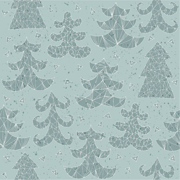 垃圾圣诞树无缝模式图片下载