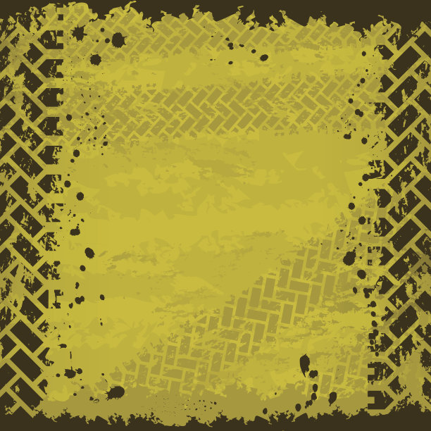 黄色轮胎轨迹背景图片下载