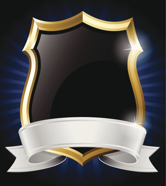 黑盾和银丝带图片下载