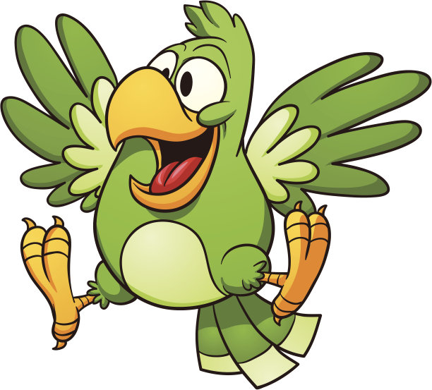 卡通的鹦鹉图片下载