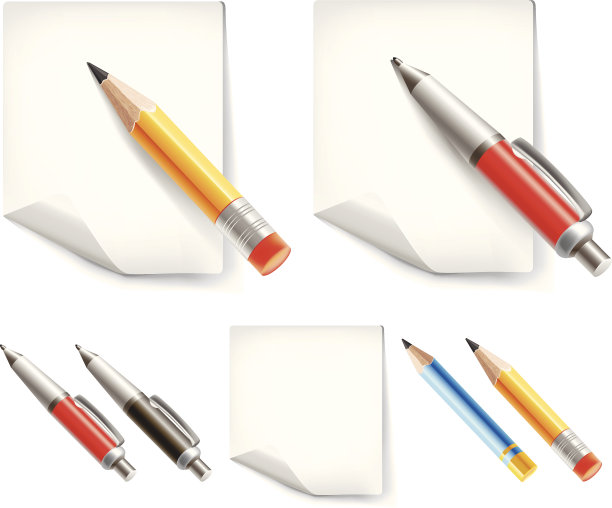 一套铅笔和纸图片下载