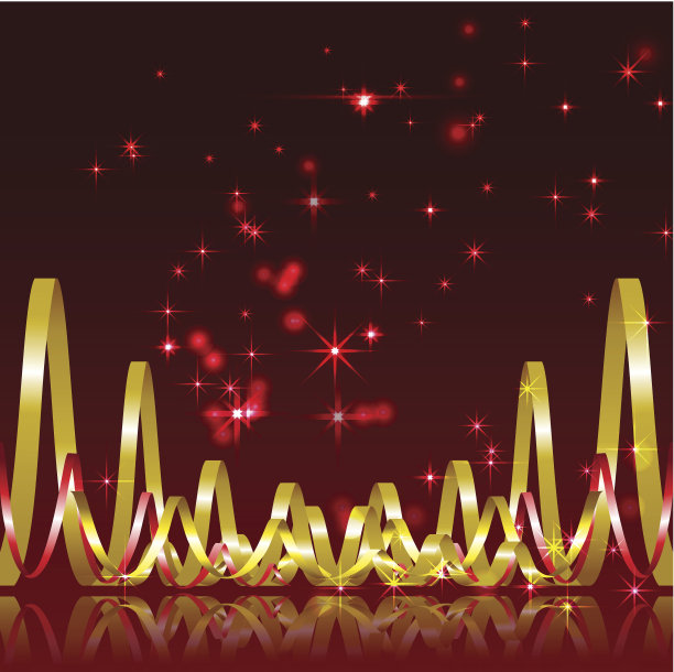 圣诞背景与蛇形图片下载