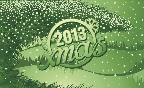 新年假日题词“圣诞”复古风格图片下载