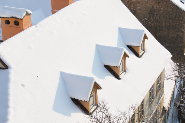 屋顶上的雪图片下载