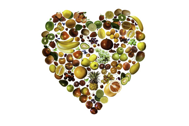 水果和浆果的心脏图片下载