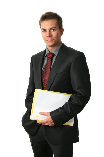 持文件的年轻商人图片下载
