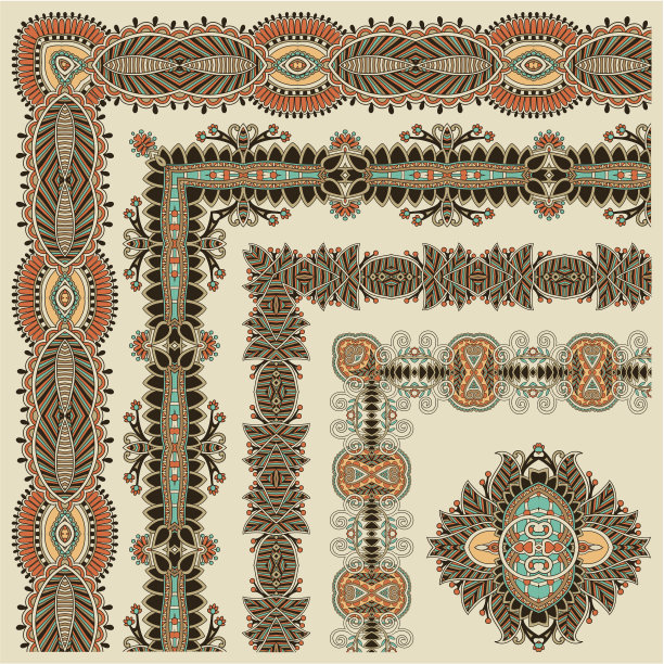 矩形华丽的框架素材图片