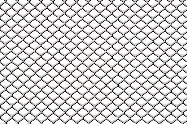 带雪的铁链栅栏图片下载