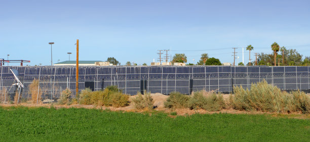 蓝色太阳能绿色可持续发展图片下载