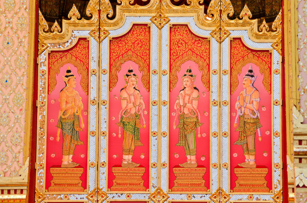 门泰式绘画艺术图片下载