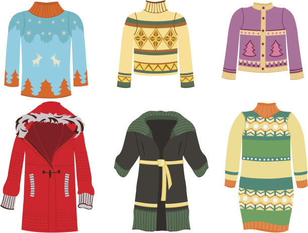 冬天的衣服图片下载