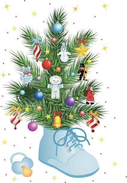 宝贝男孩-圣诞节图片下载