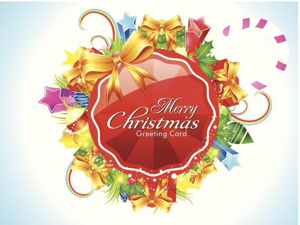 抽象光滑的圣诞横幅背景图片下载