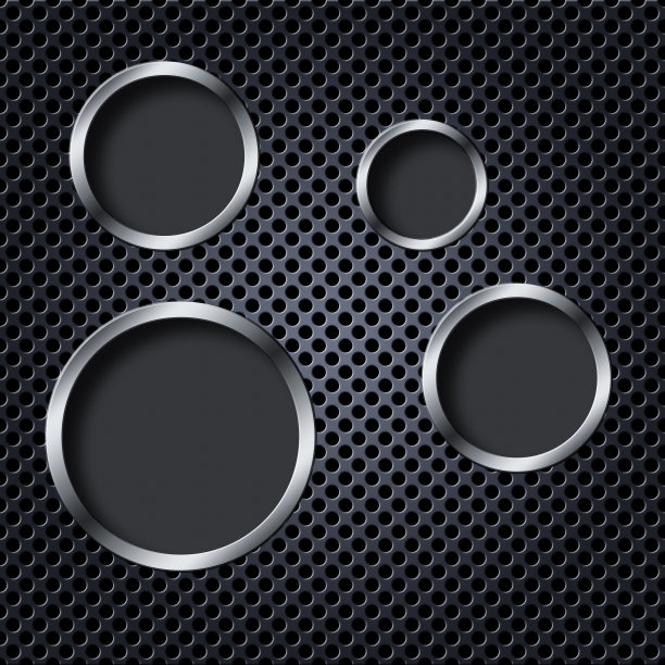 金属网背景与环图片下载