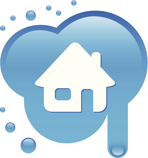 污点上的Home图标图片下载