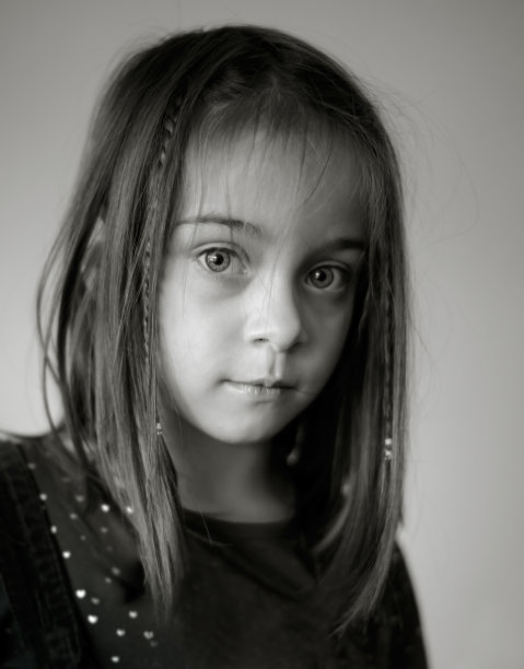 美丽的小女孩的眼睛图片下载