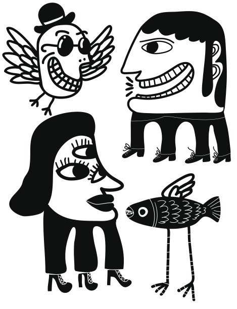 怪异怪物服装套装图片下载