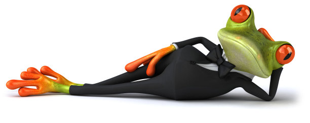 穿着燕尾服的酷青蛙图片下载