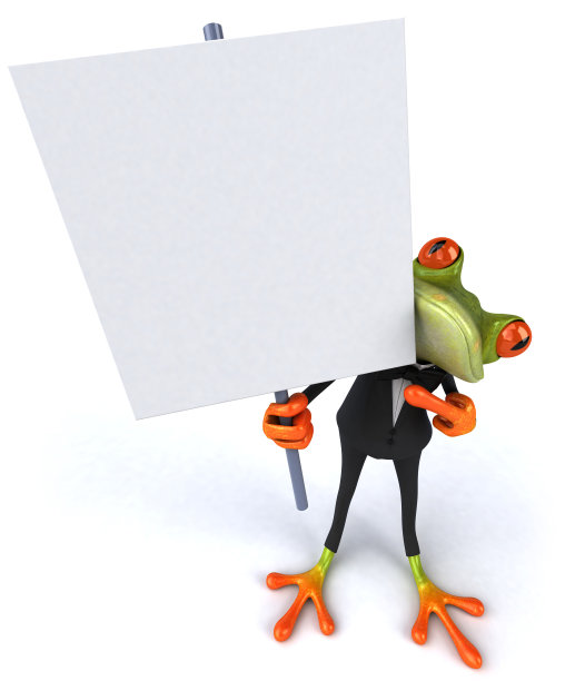 穿着燕尾服的酷青蛙图片下载