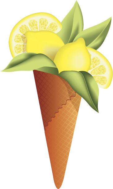 柠檬冰淇淋图片下载