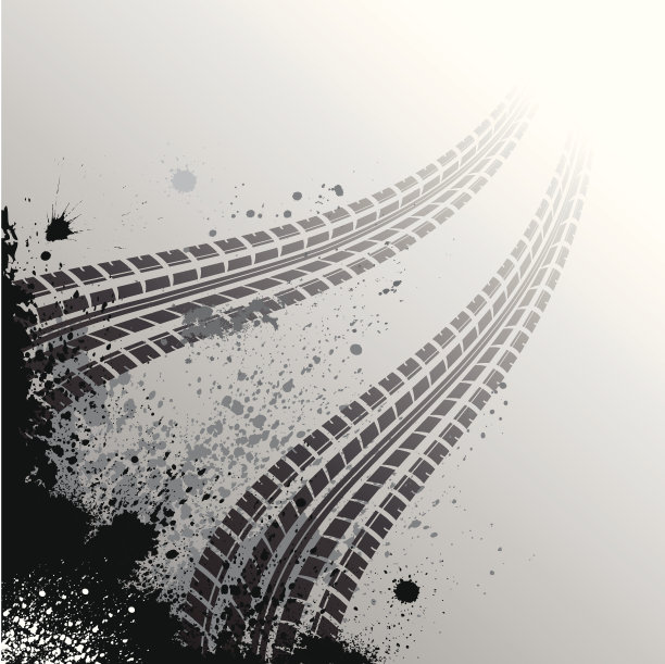 带轮胎痕迹的背景图片下载