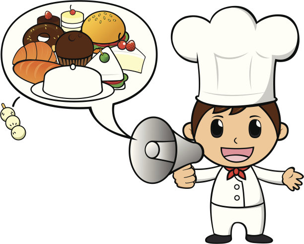 厨师和扩音器图片下载
