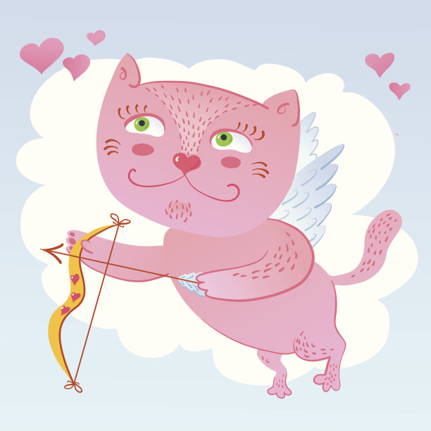 丘比特的猫。图片下载