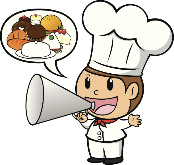 厨师和扩音器图片下载