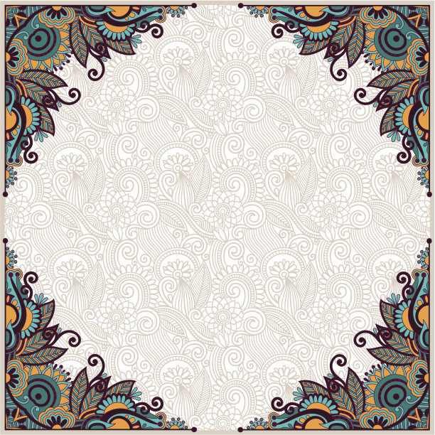 矩形华丽的框架图片下载